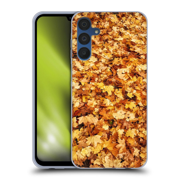 PLdesign Flowers And Leaves Fall Maple Soft Gel Case for Samsung Galaxy A15 & MagSafe