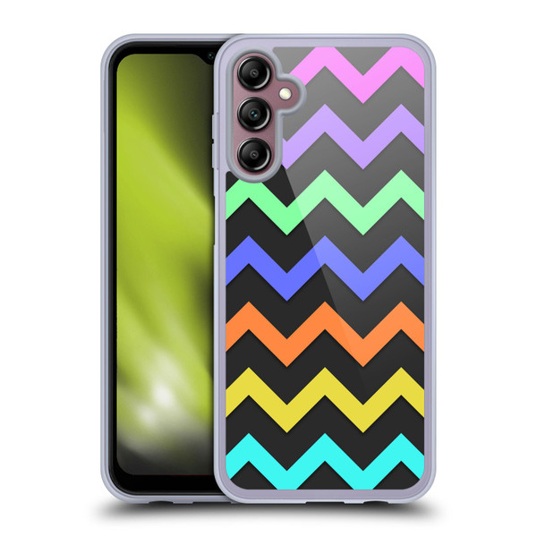 PLdesign Geometric Zigzag Soft Gel Case for Samsung Galaxy A14 5G