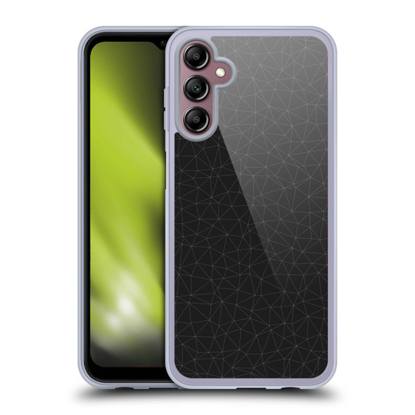 PLdesign Geometric Elegant White And Grey Soft Gel Case for Samsung Galaxy A14 5G
