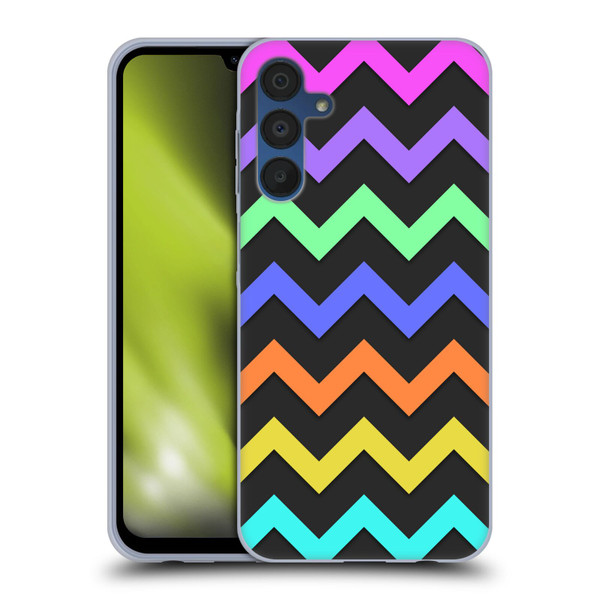 PLdesign Geometric Zigzag Soft Gel Case for Samsung Galaxy A15 & MagSafe