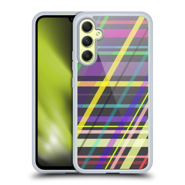 PLdesign Geometric Crossing Lines Soft Gel Case for Samsung Galaxy A34 5G