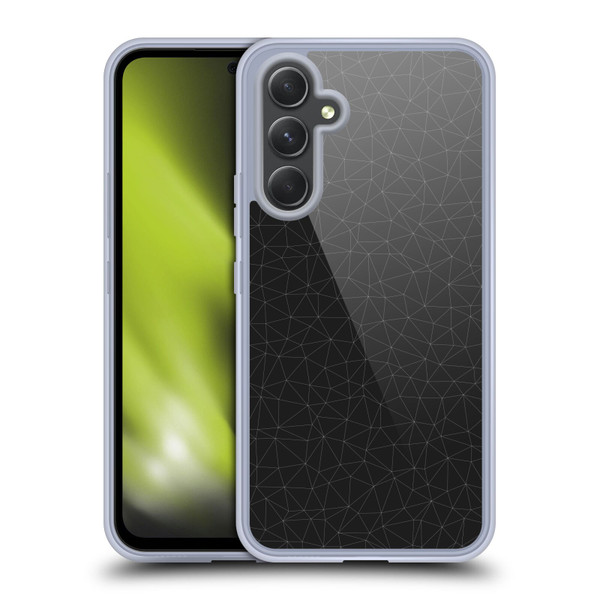 PLdesign Geometric Elegant White And Grey Soft Gel Case for Samsung Galaxy A54 5G