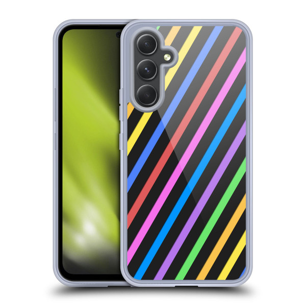 PLdesign Geometric Stripes Soft Gel Case for Samsung Galaxy A54 5G