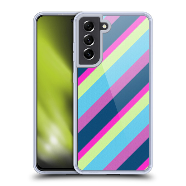 PLdesign Geometric Lines Soft Gel Case for Samsung Galaxy S21 FE 5G & MagSafe