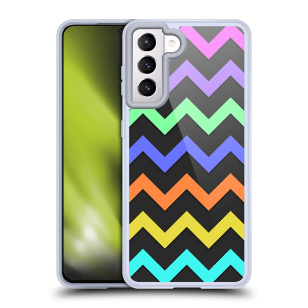 PLdesign Geometric Zigzag Soft Gel Case for Samsung Galaxy S21 5G & MagSafe