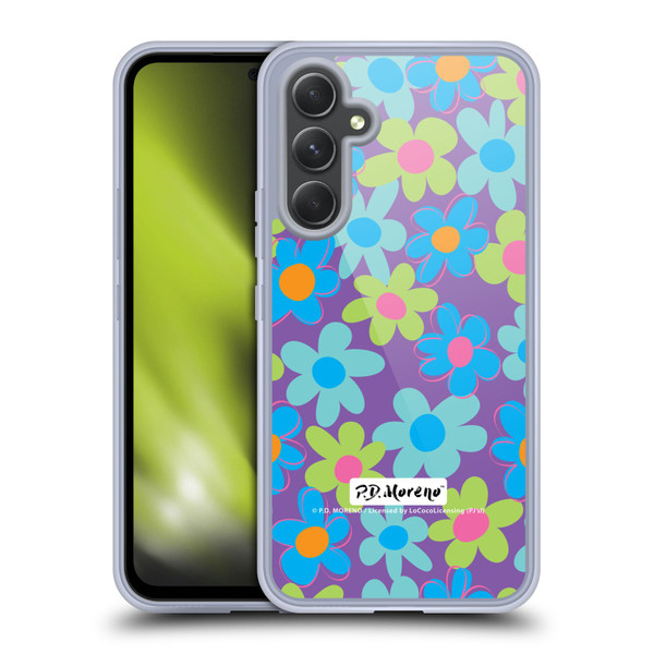 P.D. Moreno Patterns Purple Soft Gel Case for Samsung Galaxy A54 5G