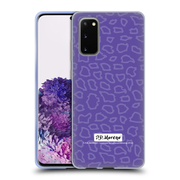 P.D. Moreno Patterns Purple Leopard Soft Gel Case for Samsung Galaxy S20 / S20 5G