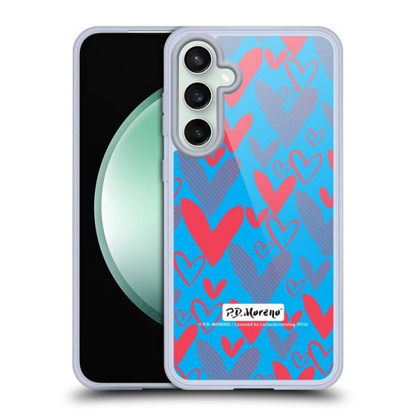 P.D. Moreno Patterns Hearts 2 Soft Gel Case for Samsung Galaxy S23 FE 5G & MagSafe