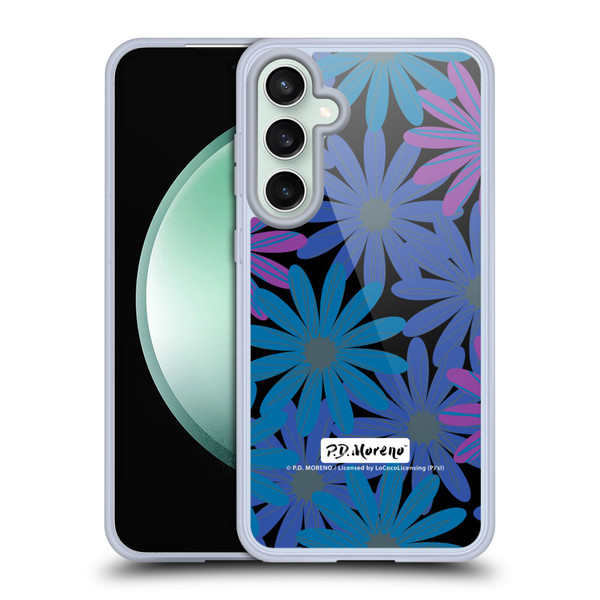 P.D. Moreno Patterns Midnight Daisies Soft Gel Case for Samsung Galaxy S23 FE 5G & MagSafe