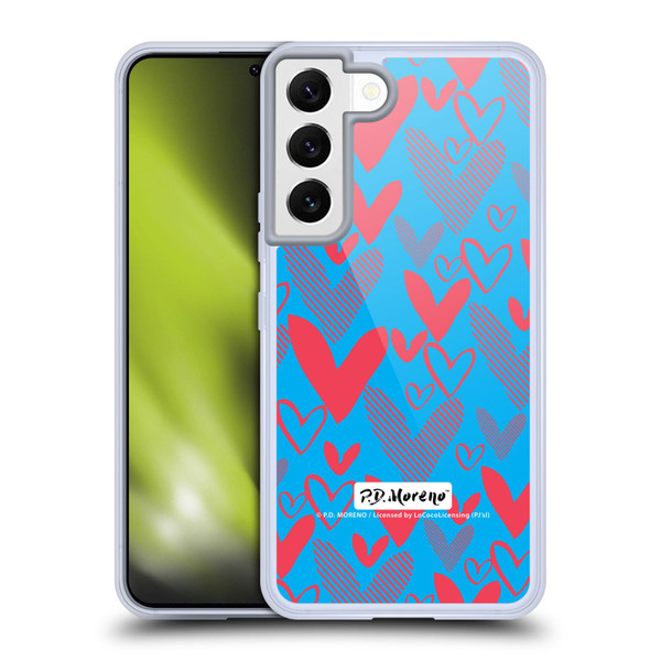 P.D. Moreno Patterns Hearts 2 Soft Gel Case for Samsung Galaxy S22 5G & MagSafe