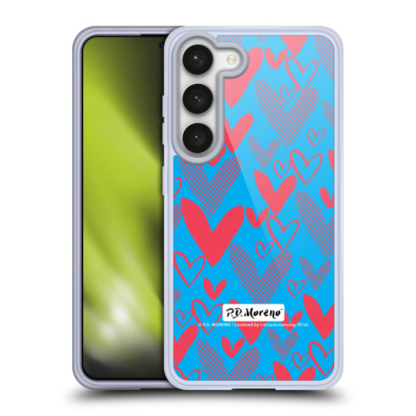 P.D. Moreno Patterns Hearts 2 Soft Gel Case for Samsung Galaxy S23 5G & MagSafe