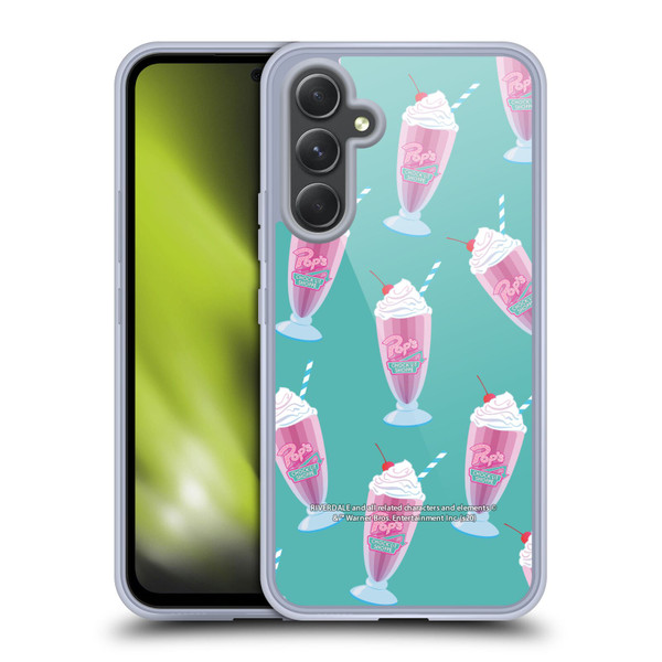 Riverdale Graphics 2 Pop's Milkshake Pattern Soft Gel Case for Samsung Galaxy A54 5G