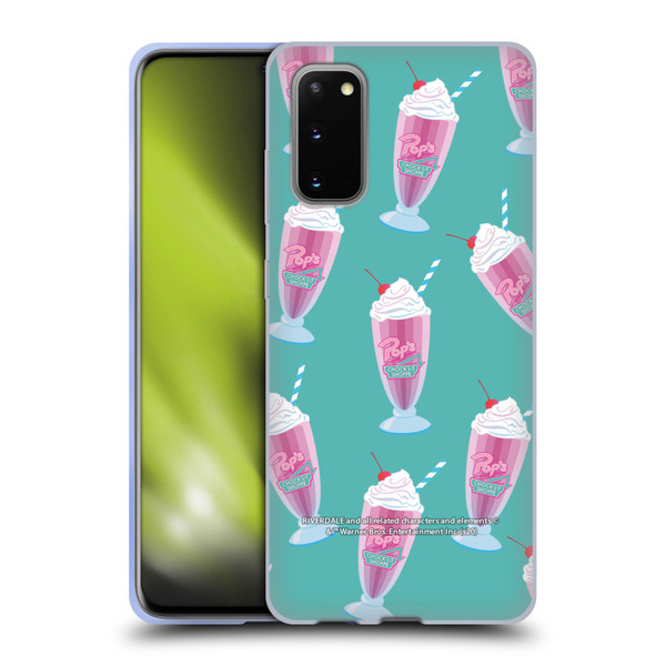 Riverdale Graphics 2 Pop's Milkshake Pattern Soft Gel Case for Samsung Galaxy S20 / S20 5G