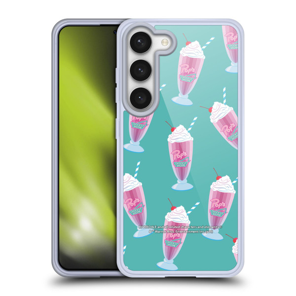 Riverdale Graphics 2 Pop's Milkshake Pattern Soft Gel Case for Samsung Galaxy S23 5G & MagSafe