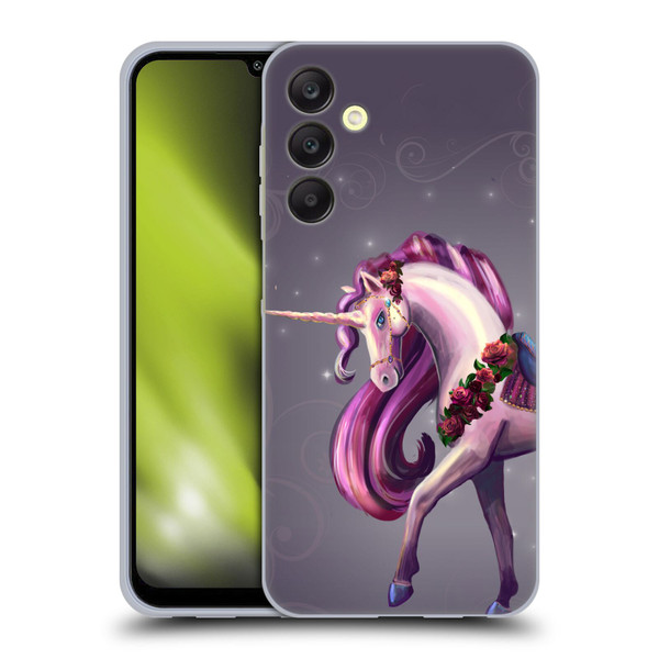 Rose Khan Unicorns Rose Red Soft Gel Case for Samsung Galaxy A25 5G