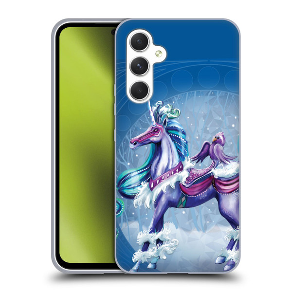 Rose Khan Unicorns Winter Blue Soft Gel Case for Samsung Galaxy A54 5G