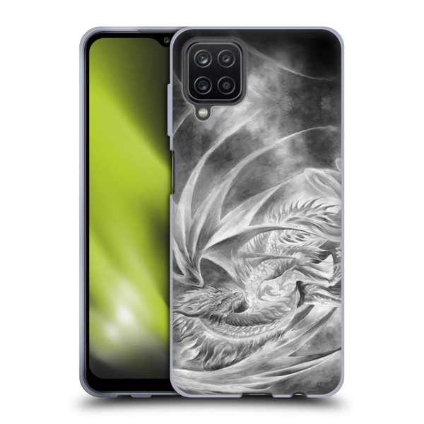 Ruth Thompson Dragons Silver Ice Soft Gel Case for Samsung Galaxy A12 (2020)