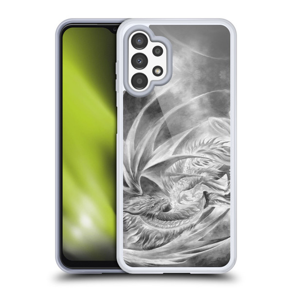 Ruth Thompson Dragons Silver Ice Soft Gel Case for Samsung Galaxy A13 (2022)