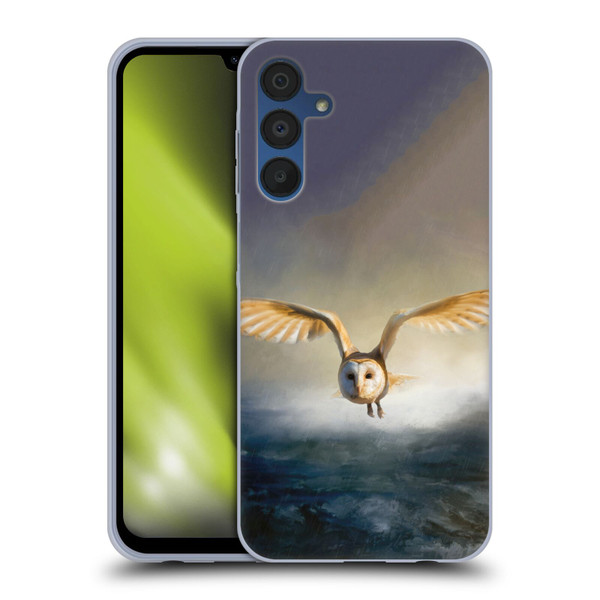 Simone Gatterwe Animals 2 Barn Owl Soft Gel Case for Samsung Galaxy A15 & MagSafe