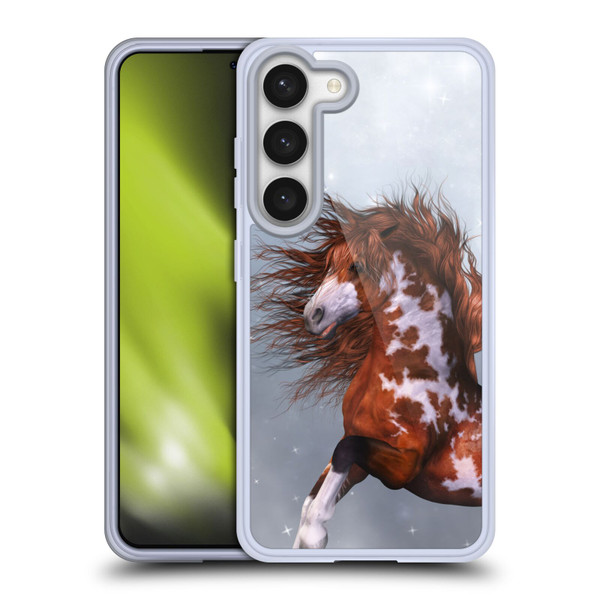 Simone Gatterwe Horses Native Soft Gel Case for Samsung Galaxy S23 5G & MagSafe