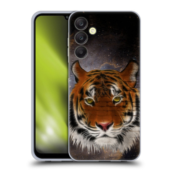 Simone Gatterwe Animals 2 Abstract Tiger Soft Gel Case for Samsung Galaxy A25 5G