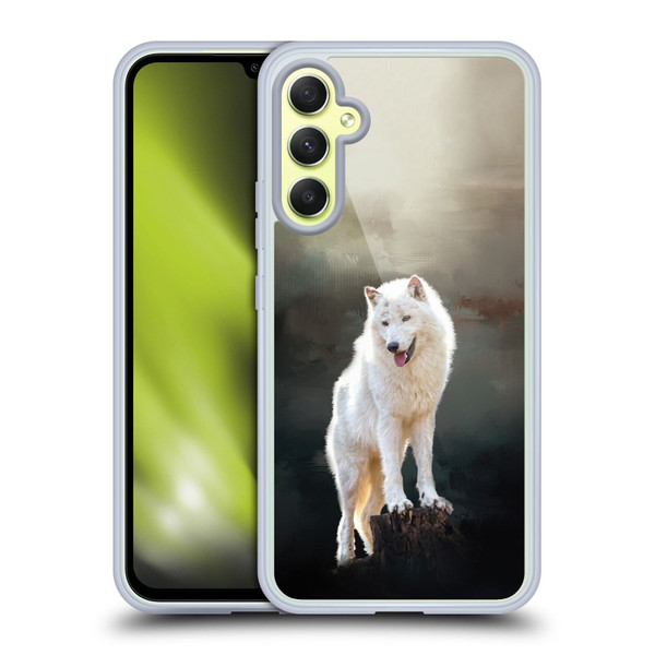 Simone Gatterwe Animals 2 Arctic Wolf Soft Gel Case for Samsung Galaxy A34 5G