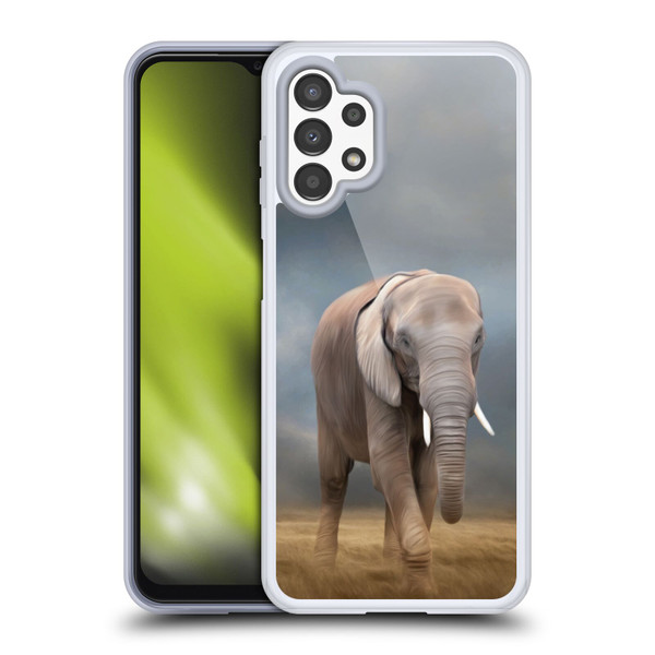 Simone Gatterwe Assorted Designs Elephant Tour Soft Gel Case for Samsung Galaxy A13 (2022)