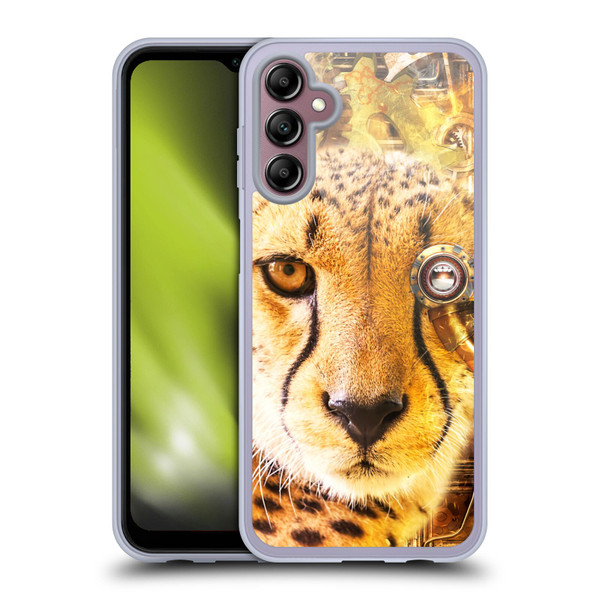 Simone Gatterwe Steampunk Cheetah Soft Gel Case for Samsung Galaxy A14 5G