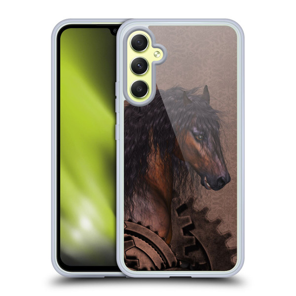 Simone Gatterwe Steampunk Horse Soft Gel Case for Samsung Galaxy A34 5G