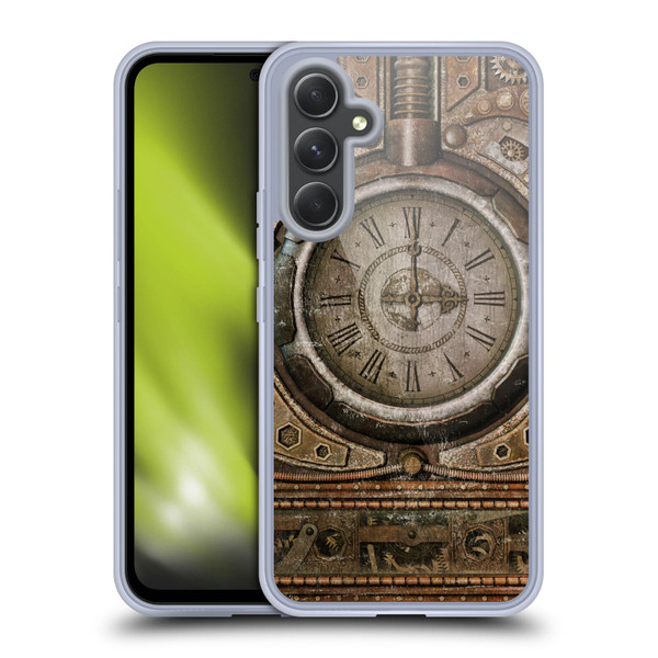 Simone Gatterwe Steampunk Grunge Clock Soft Gel Case for Samsung Galaxy A54 5G