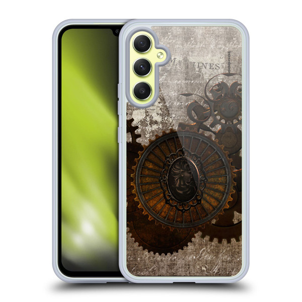 Simone Gatterwe Steampunk Letter Soft Gel Case for Samsung Galaxy A34 5G