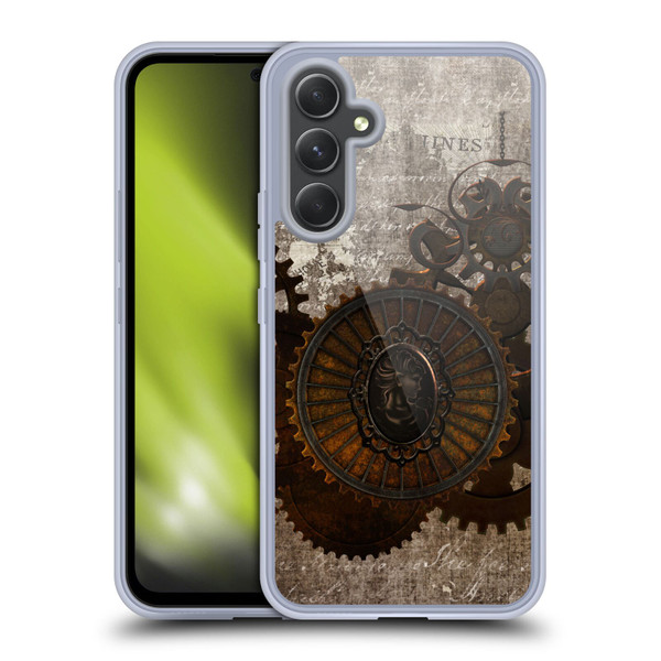 Simone Gatterwe Steampunk Letter Soft Gel Case for Samsung Galaxy A54 5G