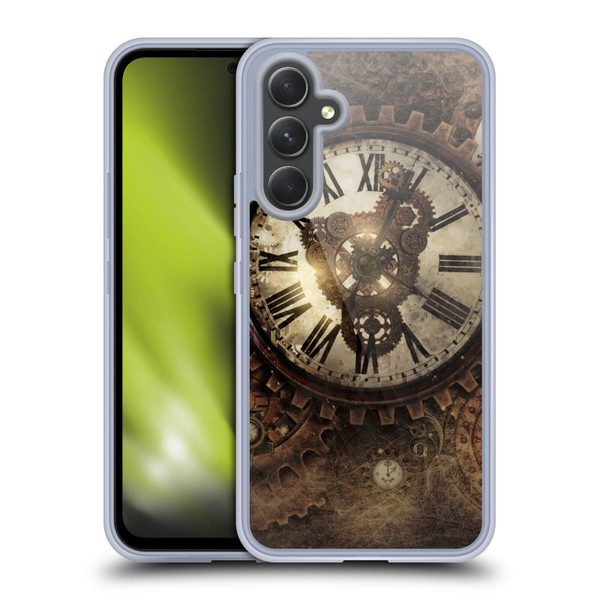 Simone Gatterwe Steampunk Vintage Clock Soft Gel Case for Samsung Galaxy A54 5G