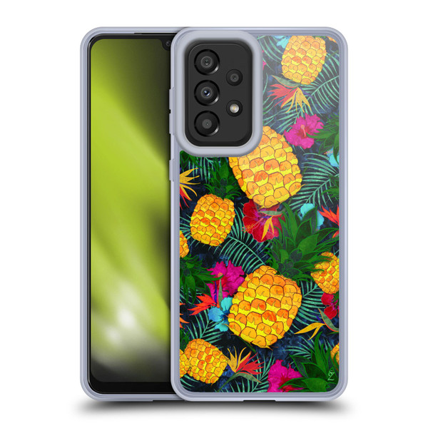 Suzan Lind Colours & Patterns Tropical Pineapple Soft Gel Case for Samsung Galaxy A33 5G (2022)