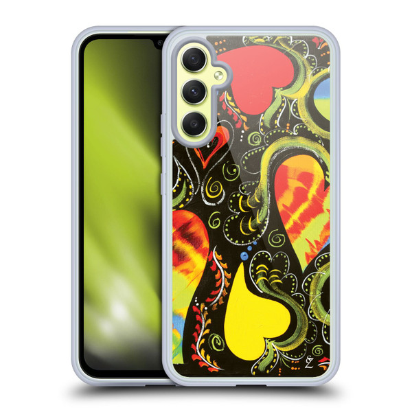 Suzan Lind Colours & Patterns Love Dance Soft Gel Case for Samsung Galaxy A34 5G