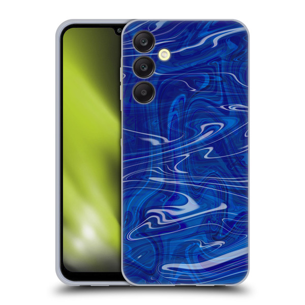 Suzan Lind Marble Dark Blue Soft Gel Case for Samsung Galaxy A25 5G
