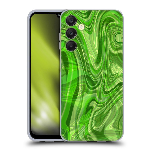 Suzan Lind Marble Green Soft Gel Case for Samsung Galaxy A25 5G