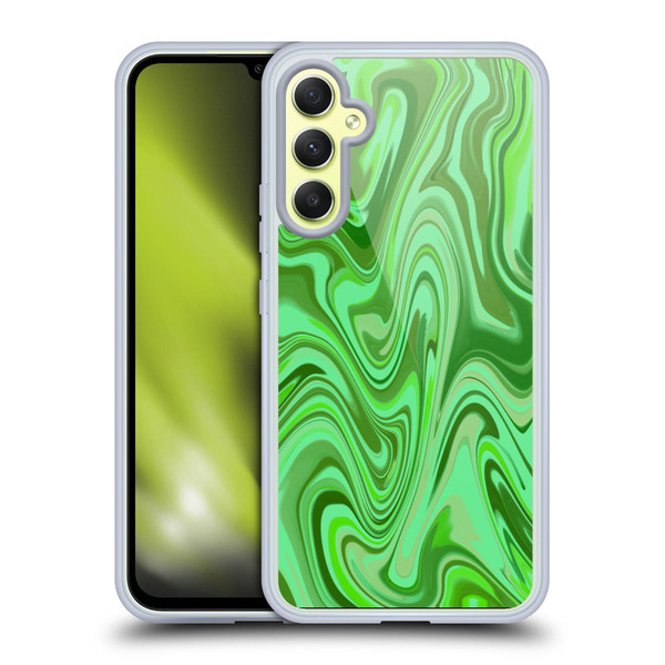 Suzan Lind Marble Light Green Soft Gel Case for Samsung Galaxy A34 5G