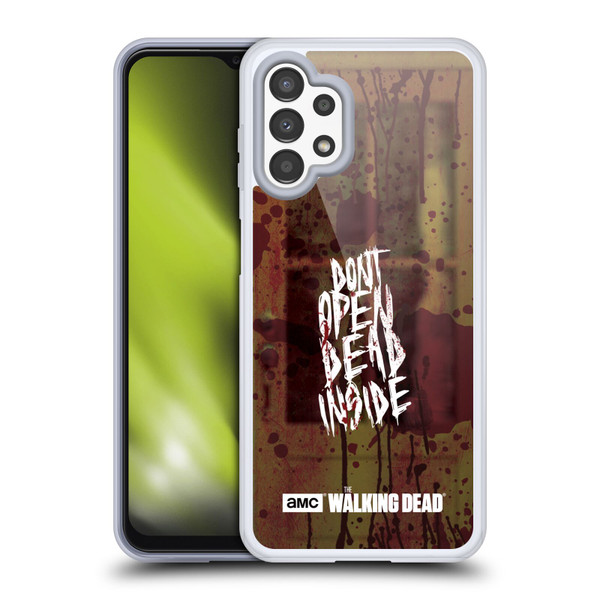 AMC The Walking Dead Typography Do Not Open Soft Gel Case for Samsung Galaxy A13 (2022)