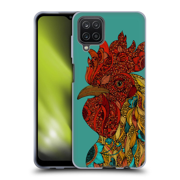 Valentina Birds Rooster Soft Gel Case for Samsung Galaxy A12 (2020)