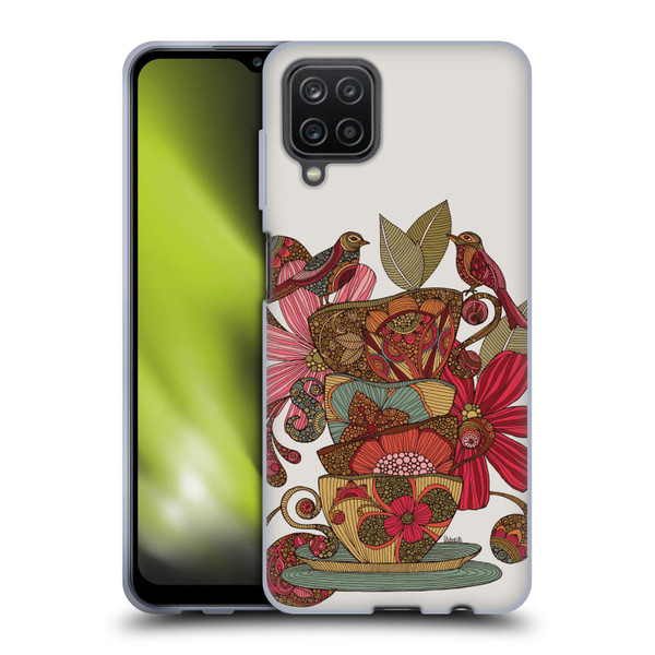 Valentina Birds Teacups Soft Gel Case for Samsung Galaxy A12 (2020)