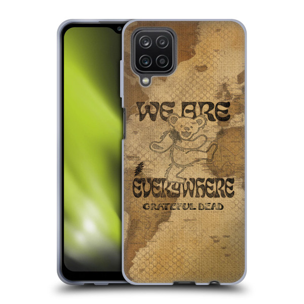 Grateful Dead Graphics Bear Vintage Soft Gel Case for Samsung Galaxy A12 (2020)