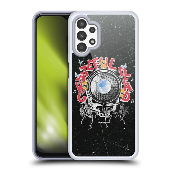 Grateful Dead Graphics Black Soft Gel Case for Samsung Galaxy A13 (2022)