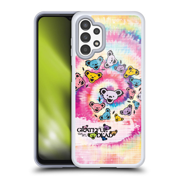 Grateful Dead Graphics Bear Tie Dye Soft Gel Case for Samsung Galaxy A13 (2022)