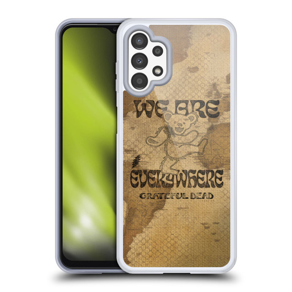 Grateful Dead Graphics Bear Vintage Soft Gel Case for Samsung Galaxy A13 (2022)