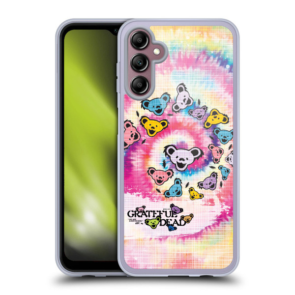 Grateful Dead Graphics Bear Tie Dye Soft Gel Case for Samsung Galaxy A14 5G