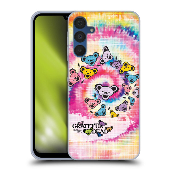 Grateful Dead Graphics Bear Tie Dye Soft Gel Case for Samsung Galaxy A15 & MagSafe
