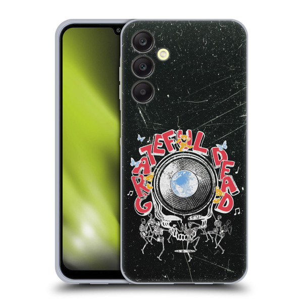 Grateful Dead Graphics Black Soft Gel Case for Samsung Galaxy A25 5G