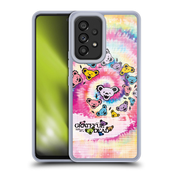Grateful Dead Graphics Bear Tie Dye Soft Gel Case for Samsung Galaxy A53 5G (2022)
