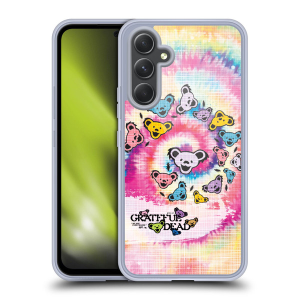 Grateful Dead Graphics Bear Tie Dye Soft Gel Case for Samsung Galaxy A54 5G